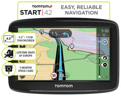 TomTom - Sat Nav - Start 42 43 Inch - Full Europe Lifetime Map Updates